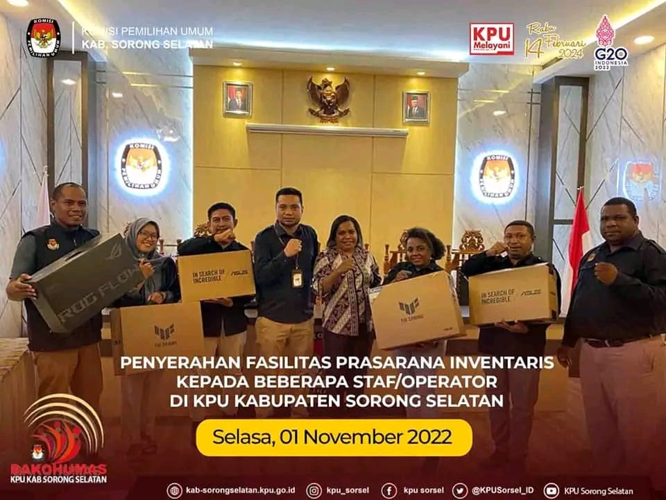 KPUD Sorsel Melakukan Pengadaan Lebtop dan Printer Untuk Mendukung Kerja Sekretariat KPUD