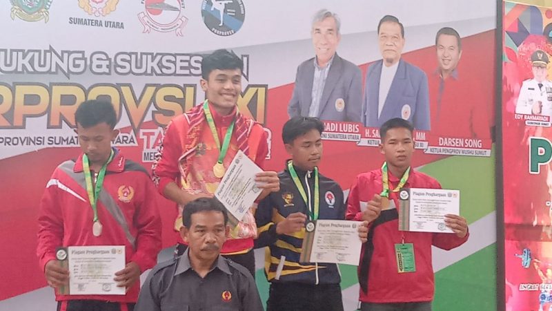 Wushu Samosir Raih Dua Medali Perunggu Porprovsu XI Tahun 2022