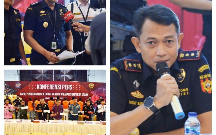 Petugas Bea Cukai Amankan Rokok Ilegal Penyelundupan