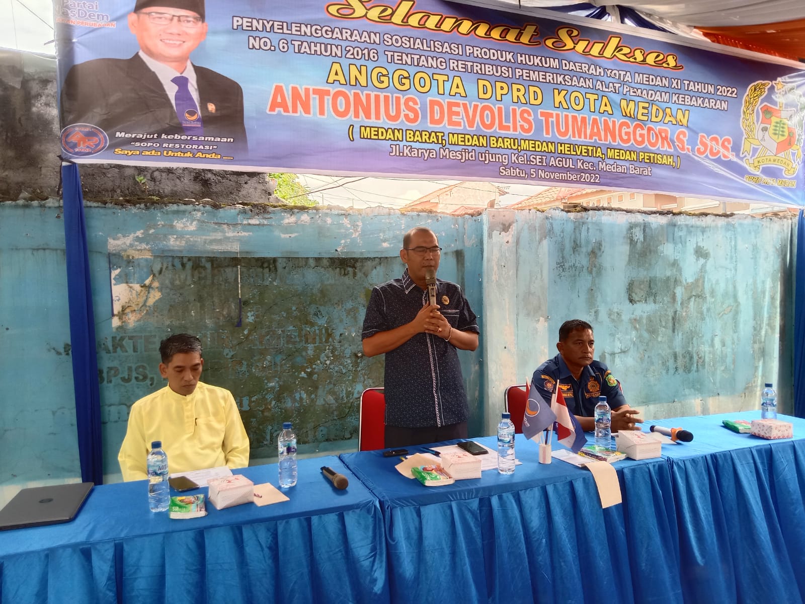 Tanggap Bencana Kebakaran, Antonius Tumanggor : Jangan Panik Ketika Terjadi Kebakaran 