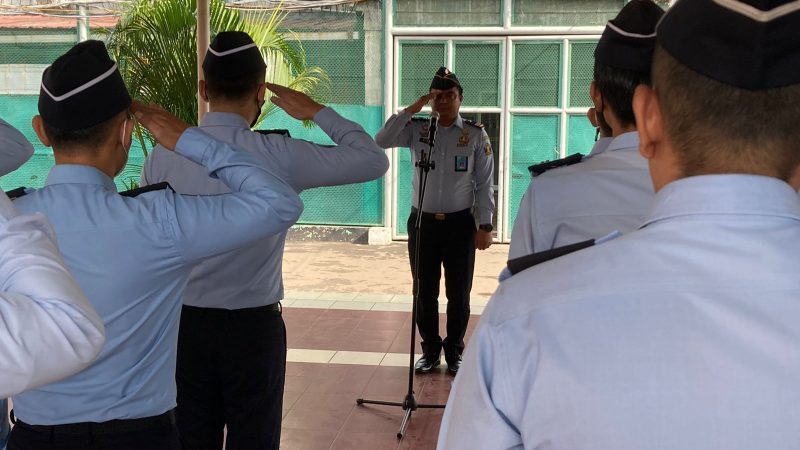 Laksanakan Apel Pagi, Plh. Kepala Rutan Cipinang DKI Jakarta Ingatkan Hal Penting Kepada Pegawai
