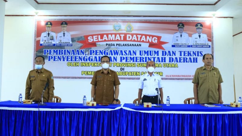 Kabupaten Samosir Terima Pembinaan, Pengawasan Umum dan Teknis Penyelenggaraan Pemda dari Inspektorat Provsu
