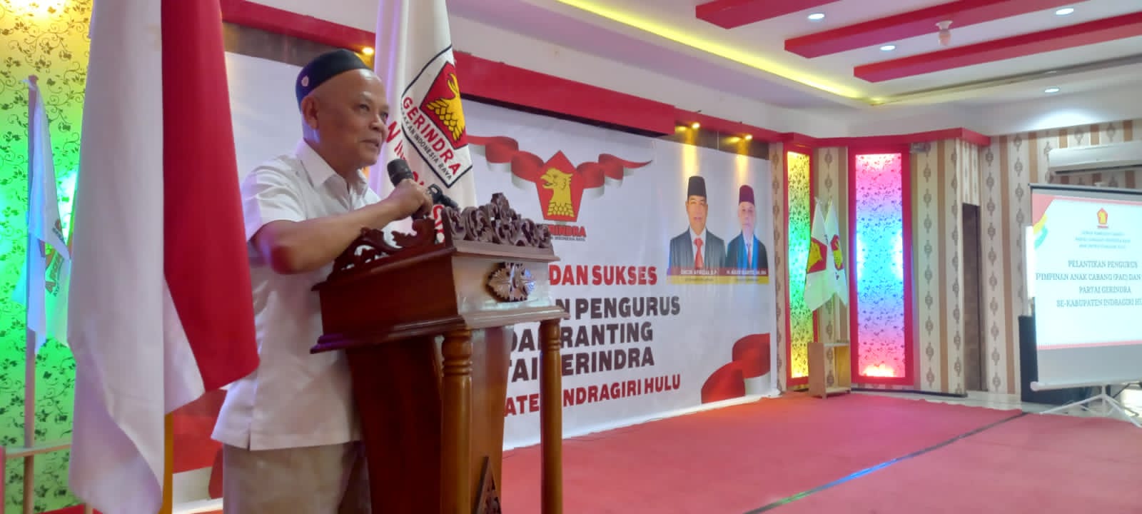 Ketua DPC Gerindra Inhu  Lantik Pengurus PAC dan Ranting Partai Gerindra se Inhu