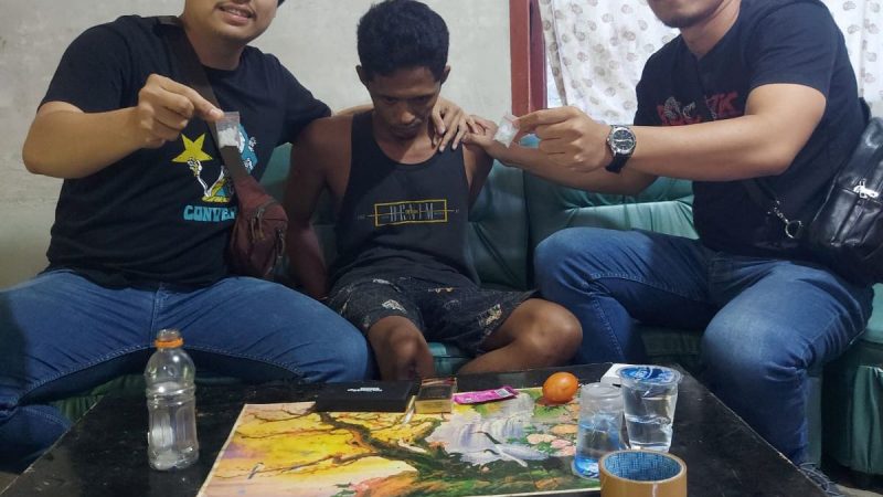 Berantas Peredaran Narkoba Sat Narkoba Polres Simalungun Berhasil Meringkus Pengedar Sabu-Sabu Di Kerasaan