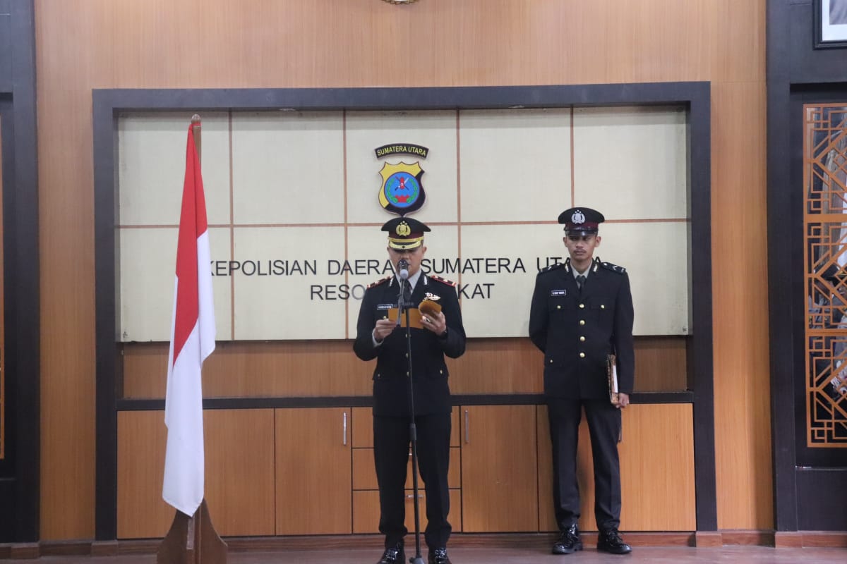 Polres Langkat Laksanakan Upacara Peringatan Hari Pahlawan Ke – 77 Tahun 2022