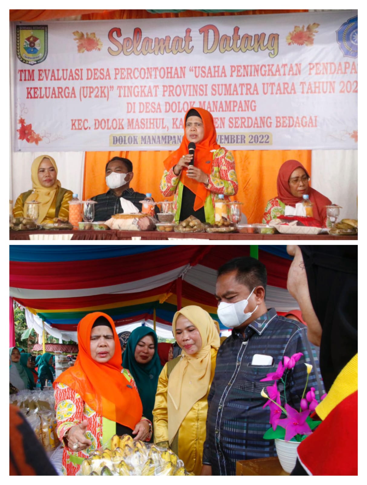 Tim Evaluasi PKK Provsu Puji Kreativitas Desa Dolok Masihul Masuk Nominasi 8 Besar UP2K