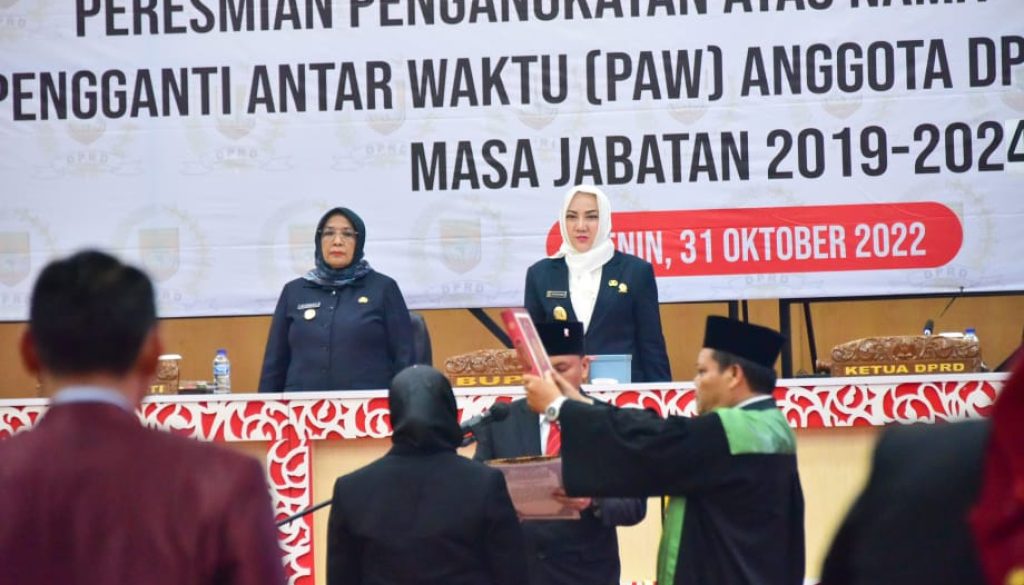 DPRD kabupaten Musi Rawas Gelar Rapat Paripurna Istimewa PAW Sri Sunarsih