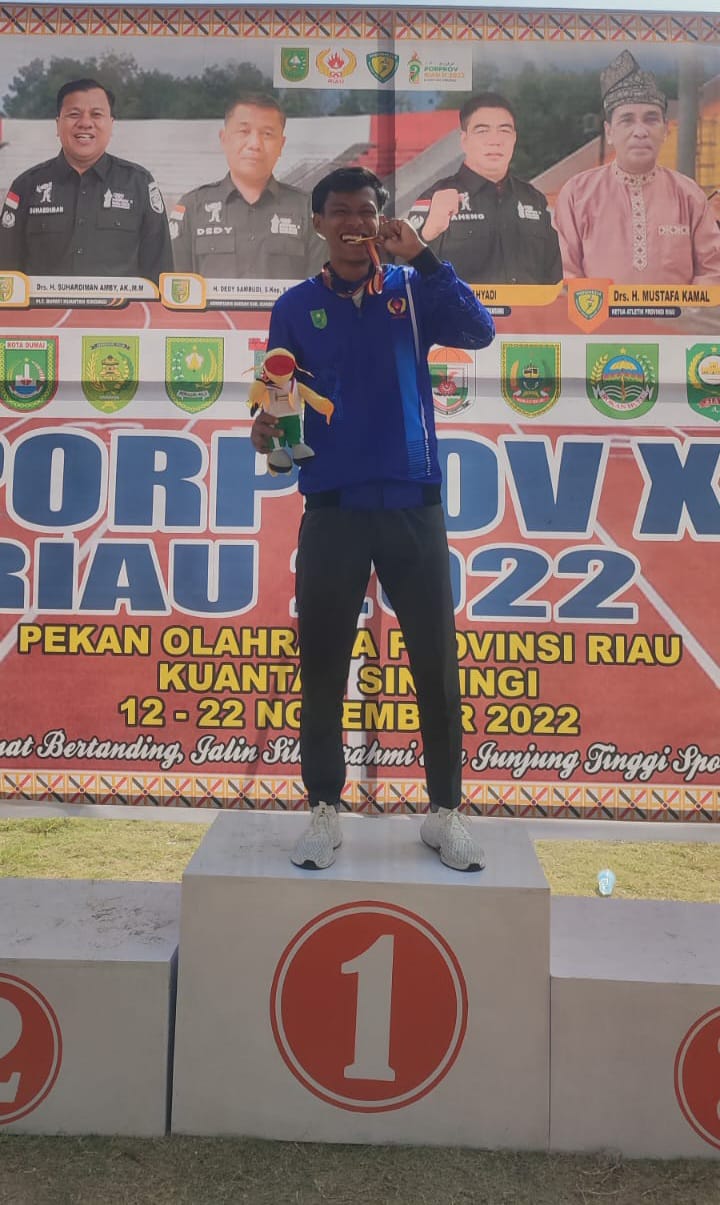 Cabor Atletik Inhu  Raih Satu Medali Emas di Porprov X Riau