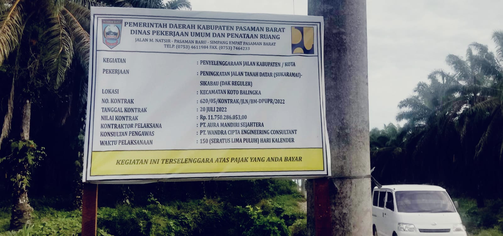 PT.AMS Di Duga Menggunakan Material Ilegal Untuk Pembangunan Jalan Yang Bernilai Belaaan Miliar Di Kabupaten Pasaman Barat
