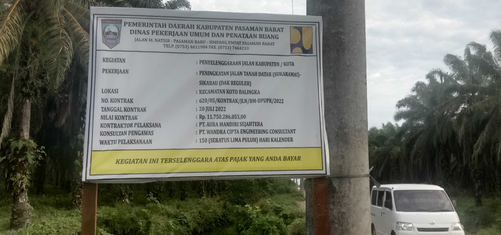 PT.AMS Bungkam Enggan Memberikan Keterangan Terkait Kebenaran Material Yang Di Gunakan