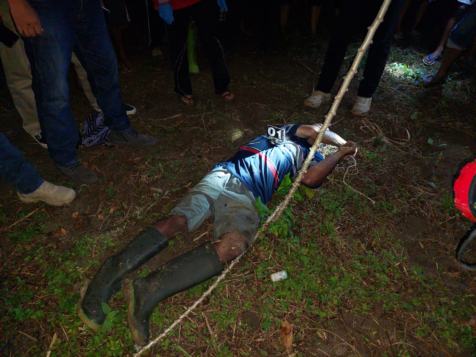 Polsek Bangun Evakuasi Temuan Mayat di Komplek Patmos HKBP Simalungun