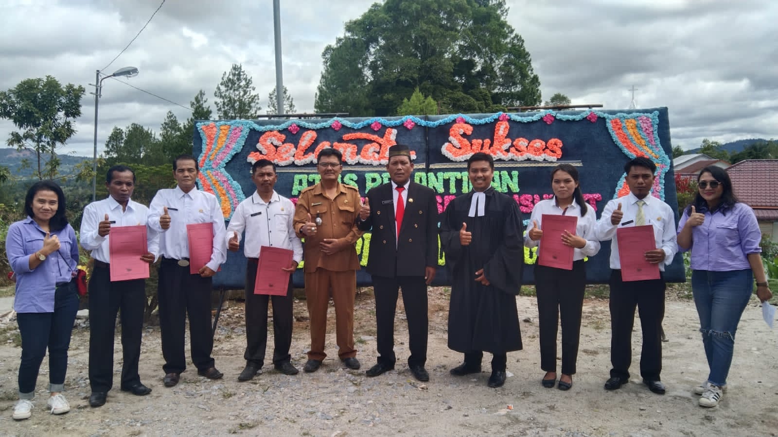 5 Orang Perangkat Desa Lobusunut Dilantik, Suharmono Pakpahan Resmi Menjadi Sekdes