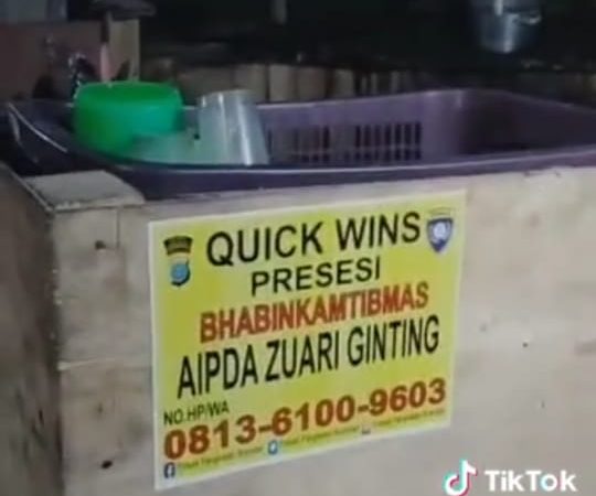 Bhabinkamtibmas Polsek Pkl Brandan Polres Langkat Laksanakan Program Quick Wins Presisi Polri