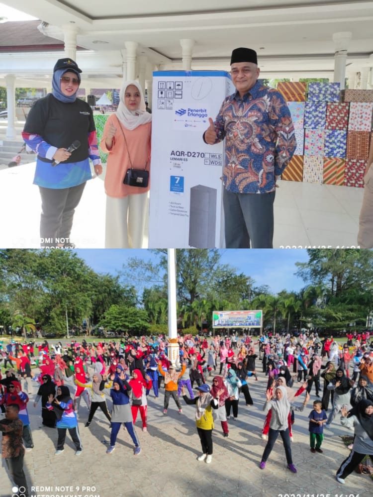 Seru..! HUT PGRI Kota Langsa Bertabur Hadiah