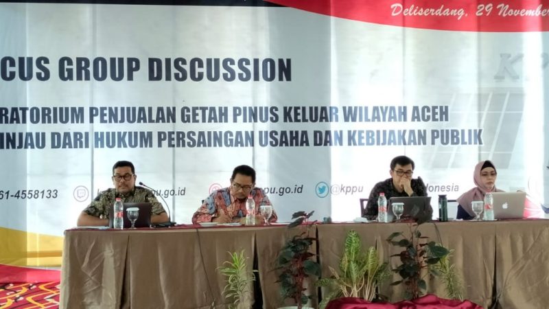 KPPU Soroti Kebijakan Moratorium Penjualan Getah Pinus Keluar Wilayah Aceh
