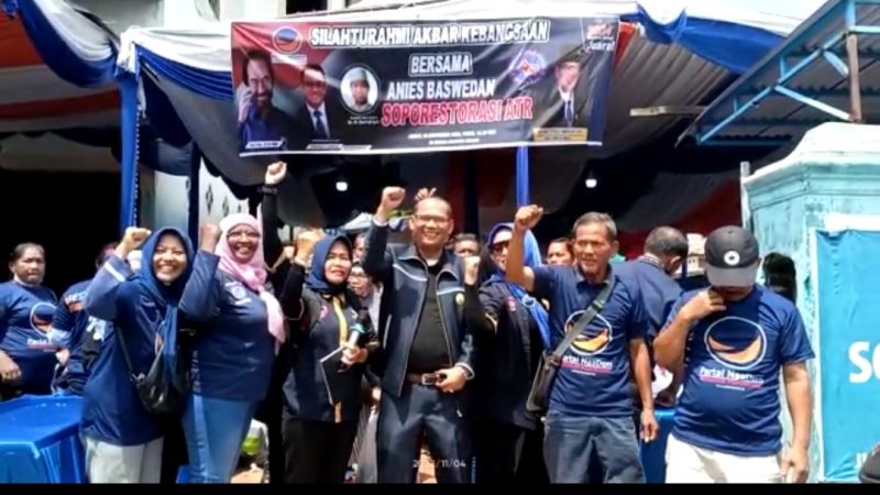 Sambut Kedatangan Anies Baswedan, Antonius Tumanggor Bersama Tim Sopo Restorasi Berbondong-bondong Menuju Istana Maimun