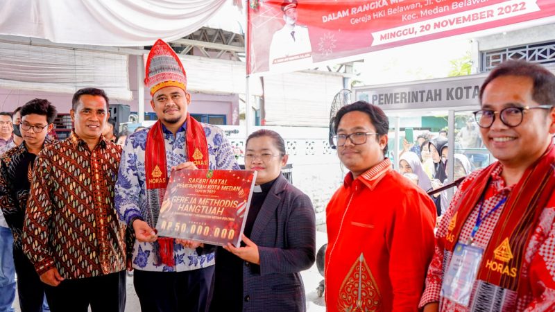Bobby Nasution Apresiasi Kerukunan Jemaat Gereja HKI & Warga Sekitar Yang Mayoritas Muslim