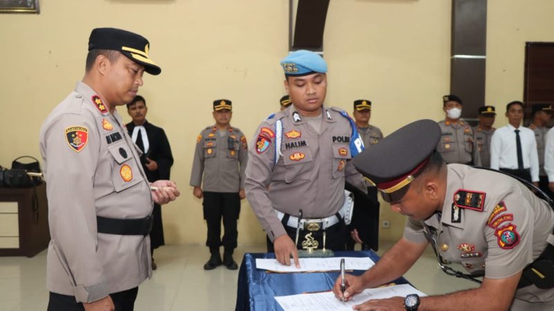 Dua Pejabat Utama Polres Sergai Di Sertijab, Ini Kata Kapolres
