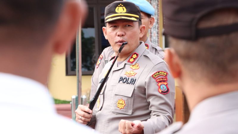 Setelah Pimpin Upacara Serah Terima Jabatan Kapolres Simalungun Anev PJU