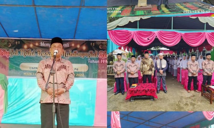 Peringati Maulid Nabi, Siswa MAN 1 Langsa Tampilkan Berbagai Persembahan