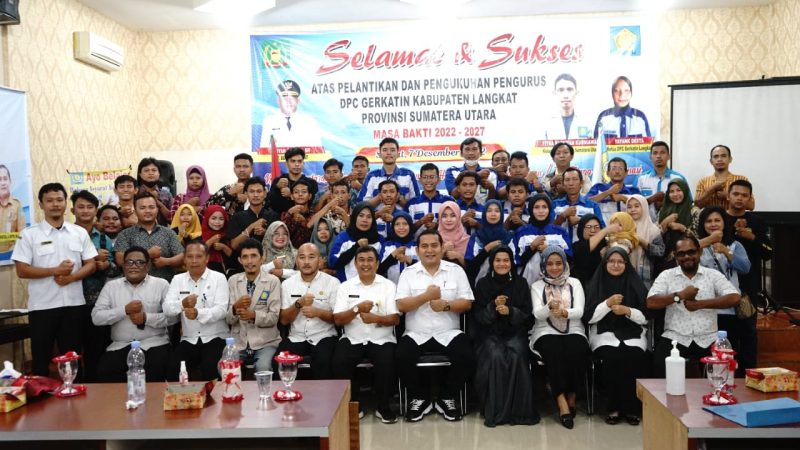 GERKATIN Langkat Dilantik, Pemkab Langkat Selalu Hadir Berikan Perhatian