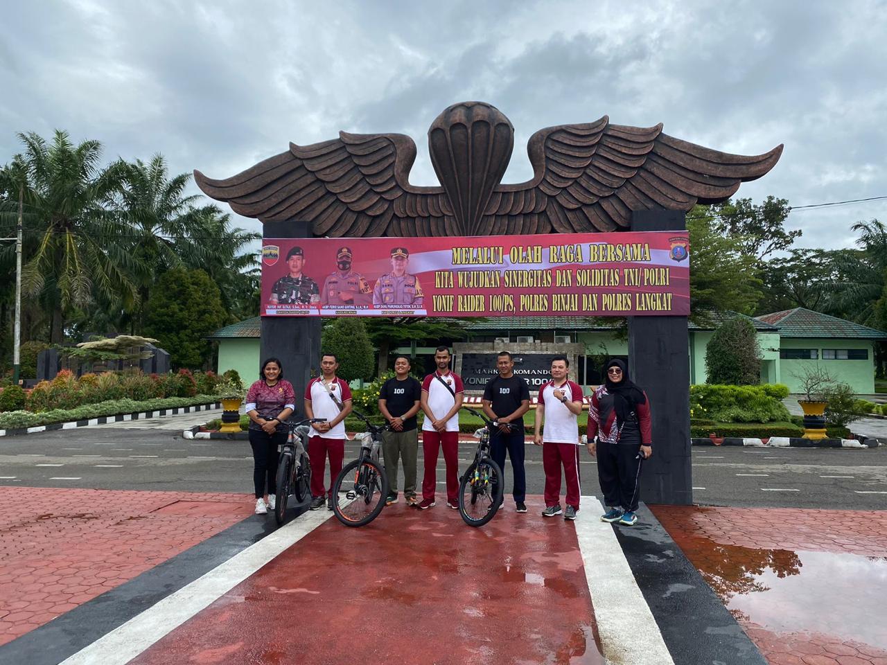 Polres Langkat Olahraga Bersama Instansi Terkait Untuk Penguatan Sinergitas TNI – POLRI
