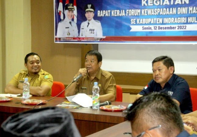 Sekda Inhu Buka Rapat Kerja FKDM Se Inhu, Ketua FKDM Inhu : Inhu Relatif Aman Hanya Permasalah Jalan Provinsi Rusak