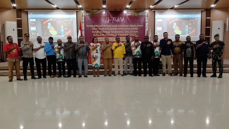 Uji Publik Rancangan Penetapan Dapil dan Alokasi Kursi Anggota DPRD Kabupaten Sorong Selatan dalam pemilu tahun 2024