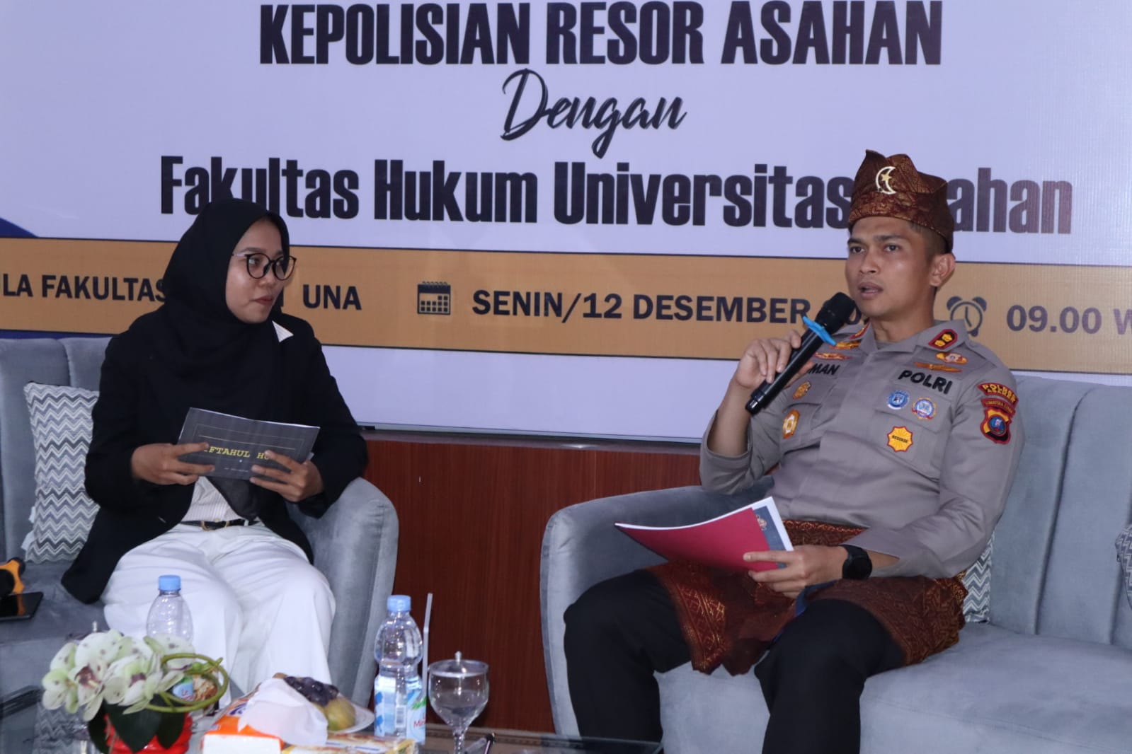 Kapolres Dan UNA MOU Kuliah Umum Fakultas Hukum Polres Asahan