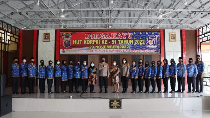 Polresta Deli Serdang Gelar Acara Syukuran HUT KORPRI Ke – 51 Tahun