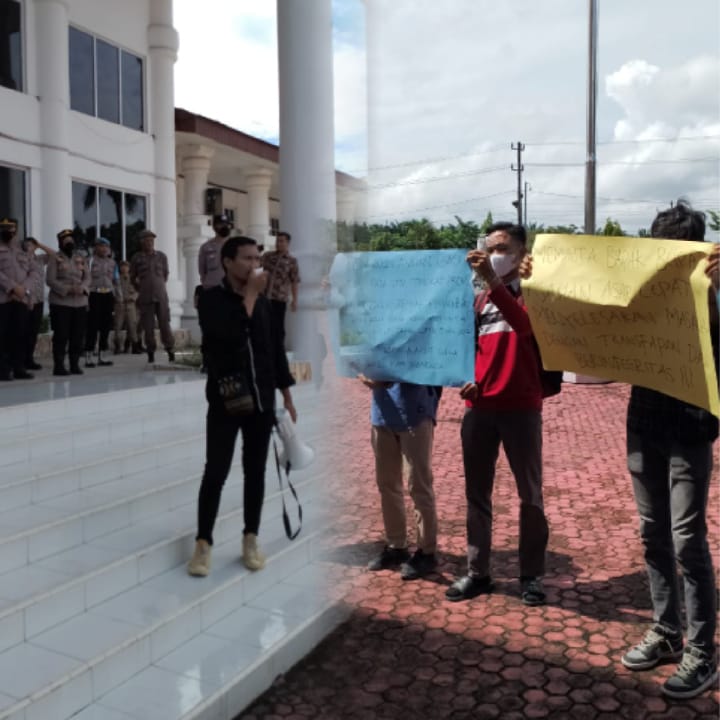 Mahasiswa Demo , Minta Jabatan LPTQ Asahan Dievaluasi