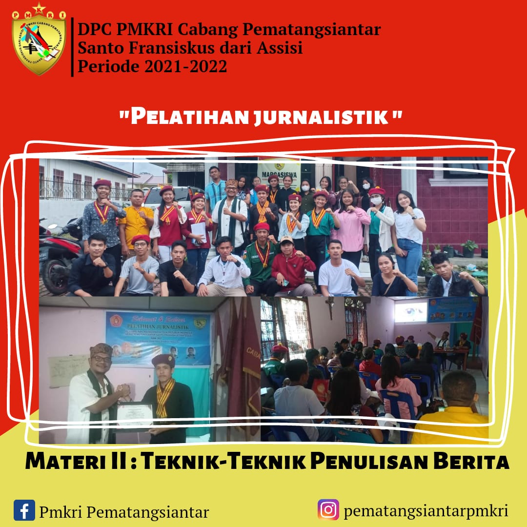 Perkuat Ilmu Jurnalistik, PMKRI Pematangsiantar Lakukan Pelatihan Jurnalistik