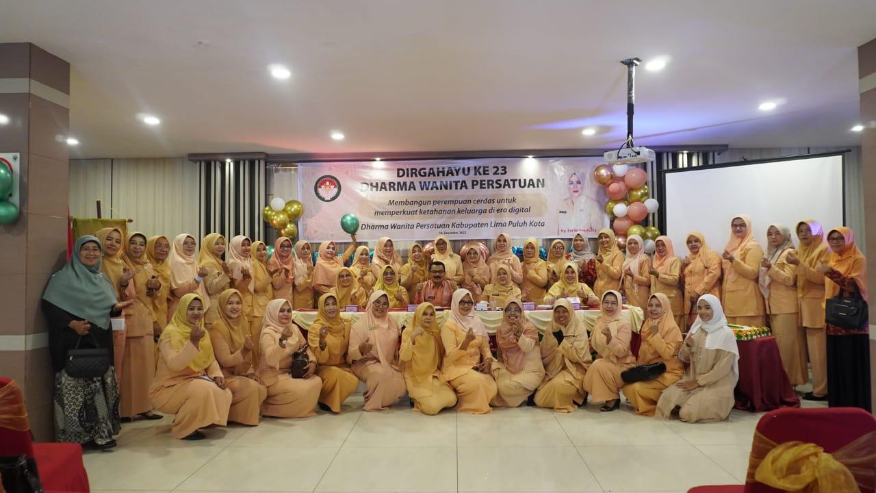 Bangun Perempuan Cerdas di Era Digital, DWP Limapuluh Kota Peringati HUT Ke-23