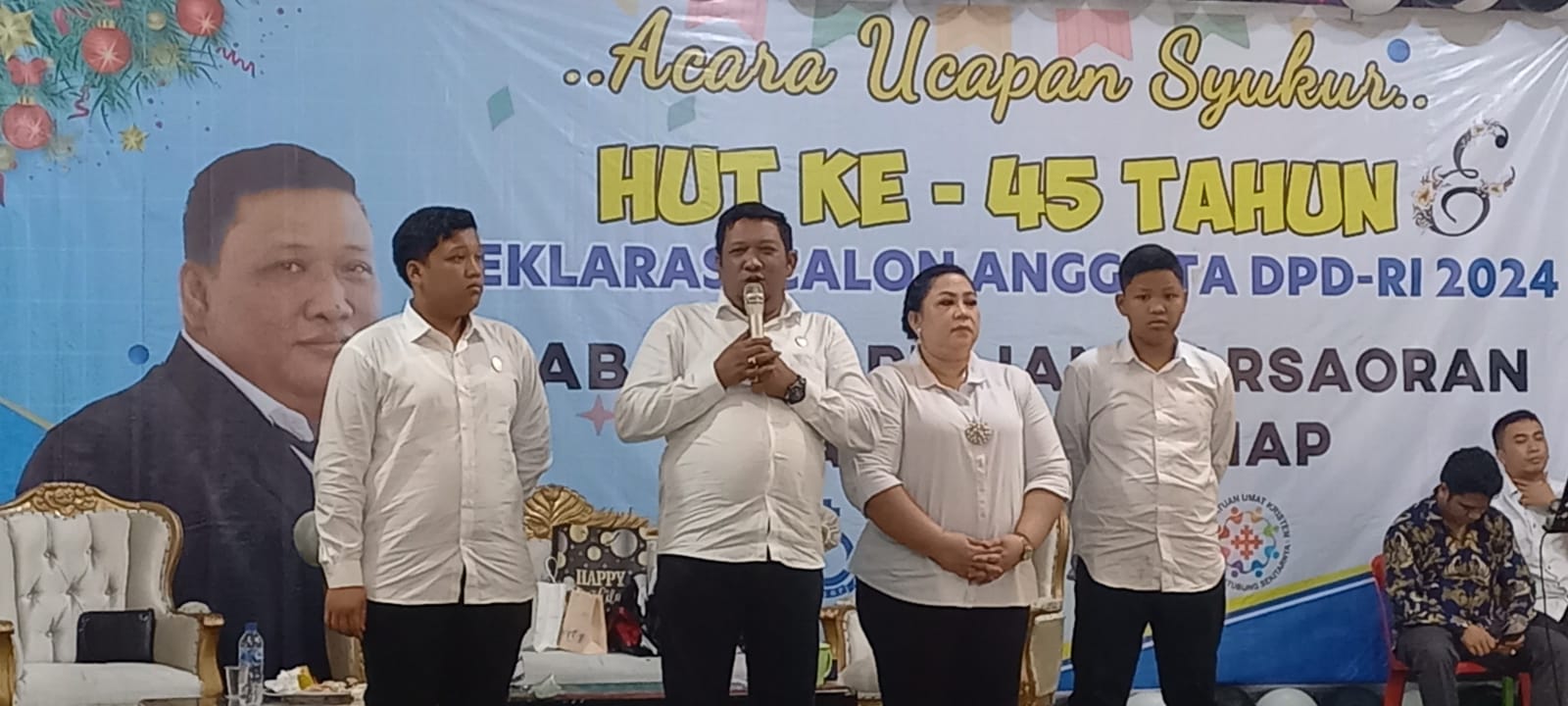 Sejumlah Elemen Masyarakat Deklarasikan Sabam Parulian Manalu Calon Anggota DPD RI