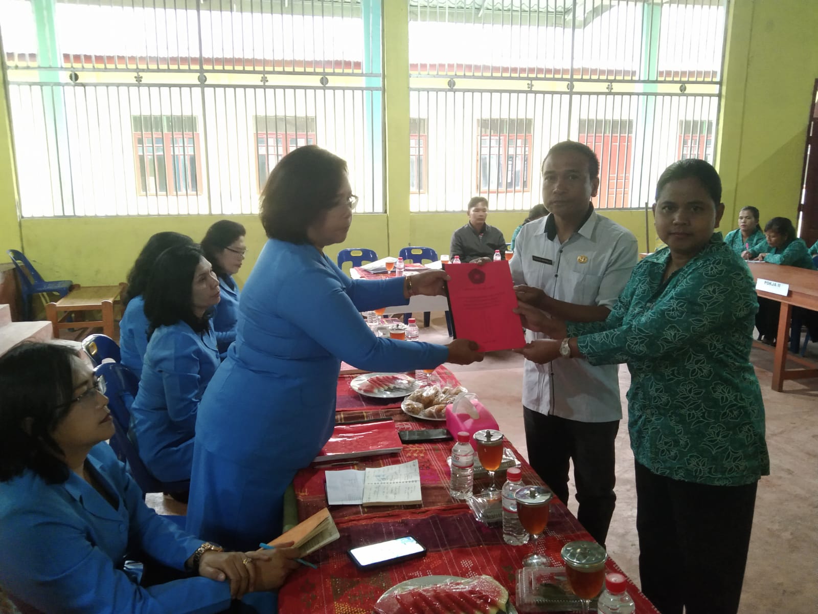 TIM PKK Tapanuli Utara Laksanakan Evaluasi Desa Percontohan Dua Desa Di Kecamatan Parmonangan