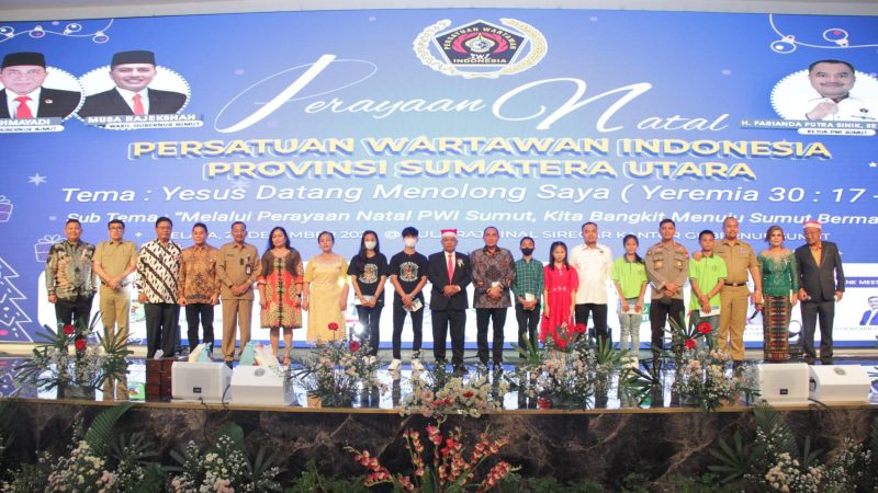 Hadiri Perayaaan Natal PWI Sumut,  Gubernur Edy Rahmayadi: Agama untuk Kedamaian!