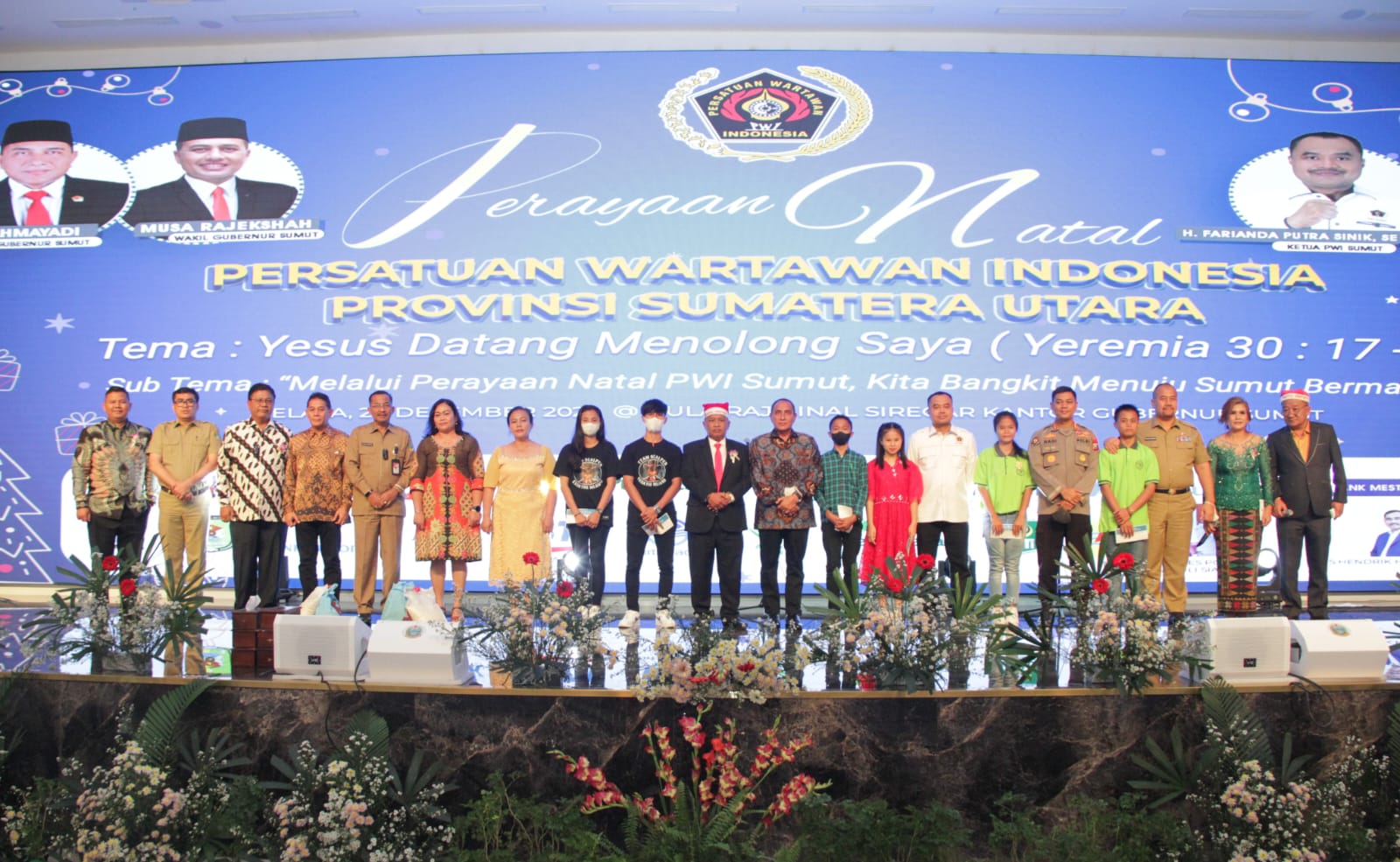 Hadiri Perayaaan Natal PWI Sumut,  Gubernur Edy Rahmayadi: Agama untuk Kedamaian!