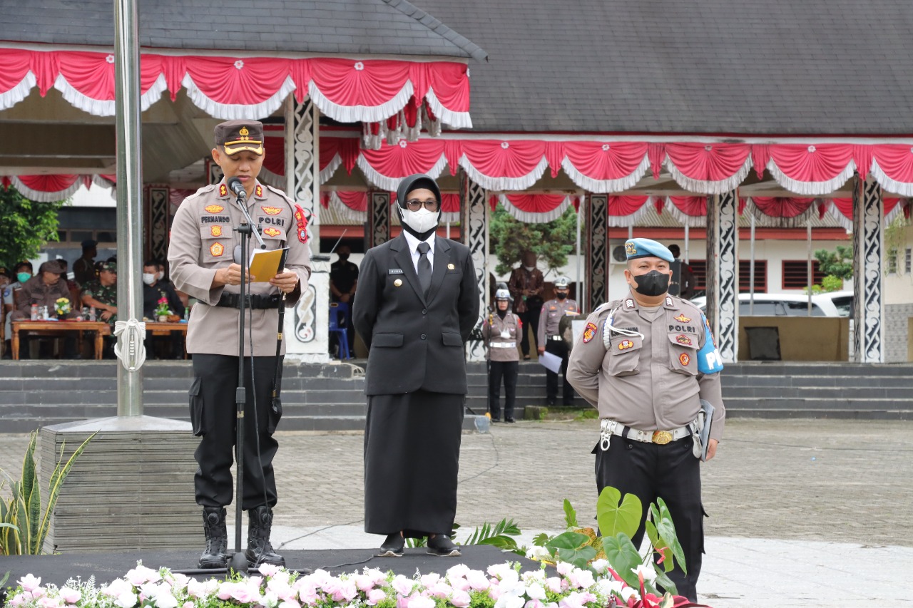 Polres Pematang Siantar Bersama Forkopimda Plus Laksanakan Apel Gelar Pasukan OPS Lilin Toba 2022