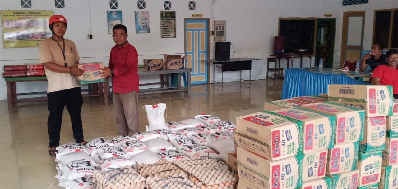 BPBD Sergai Terus Salurkan Bantuan Korban Banjir di Kecamatan Sei Bamban