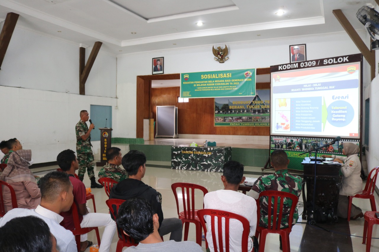 Peguatan Bela Negara Bagi Genarasi Muda Di Wilayah Kodim 0309/Solok