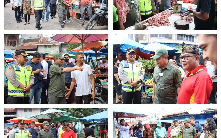 Kapolres Tanjung Balai Bersama Walikota Cek Harga Sembako di Pasar Tradisional