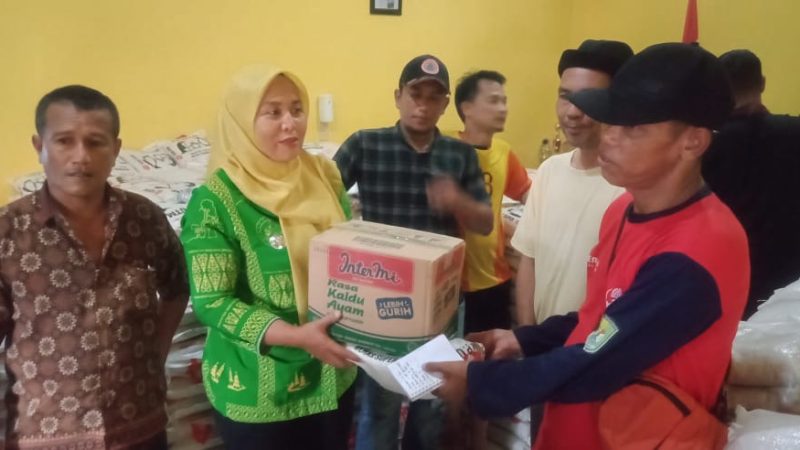 Banjir Masih Menggenangi Rumah Warga, BPBD Sergai Kembali Salurkan Bantuan di Kecamatan Tanjung Beringin