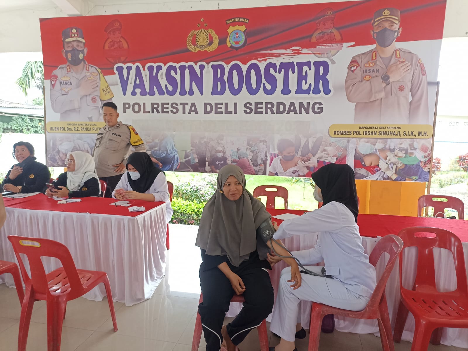 Polresta Deli Serdang Kembali Menggelar Vaksinasi Booster Untuk Masyarakat Umum