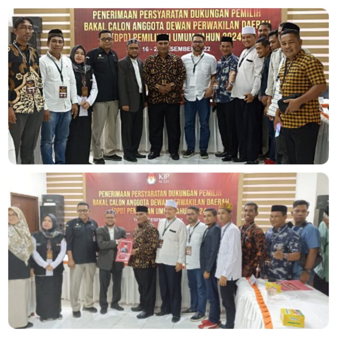 H.Akhyar Kamil.SH Resmi Mendaftar Ke KIP Bakal Calon DPD RI Serta Menyerahkan 2.674 e-KTP Dukungan