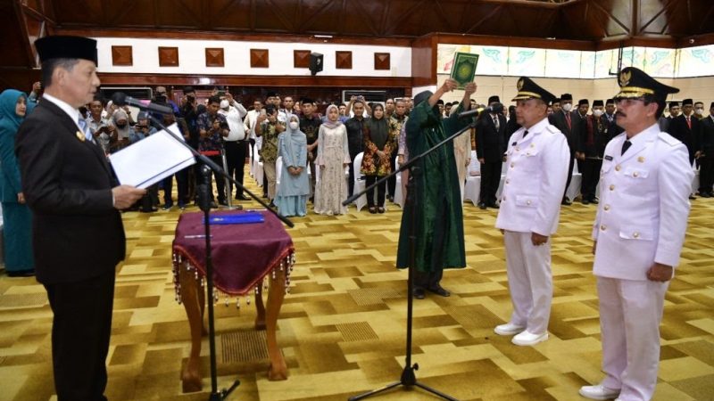 Pj Gubernur Aceh Lantik Pj Bupati Aceh Tamiang dan Pj Bupati Aceh