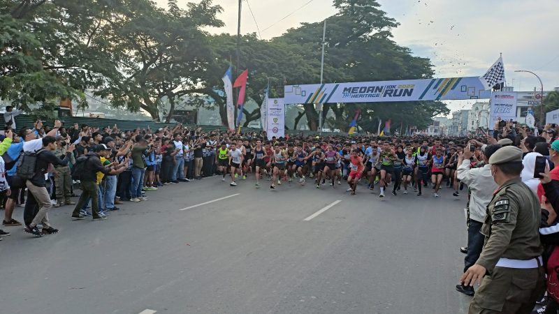 Sempat Molor Dari Waktu Yang Ditentukan, Bobby Nasution Obati Kekesalan Peserta Medan Run Heritage 10 K Tahun 2022