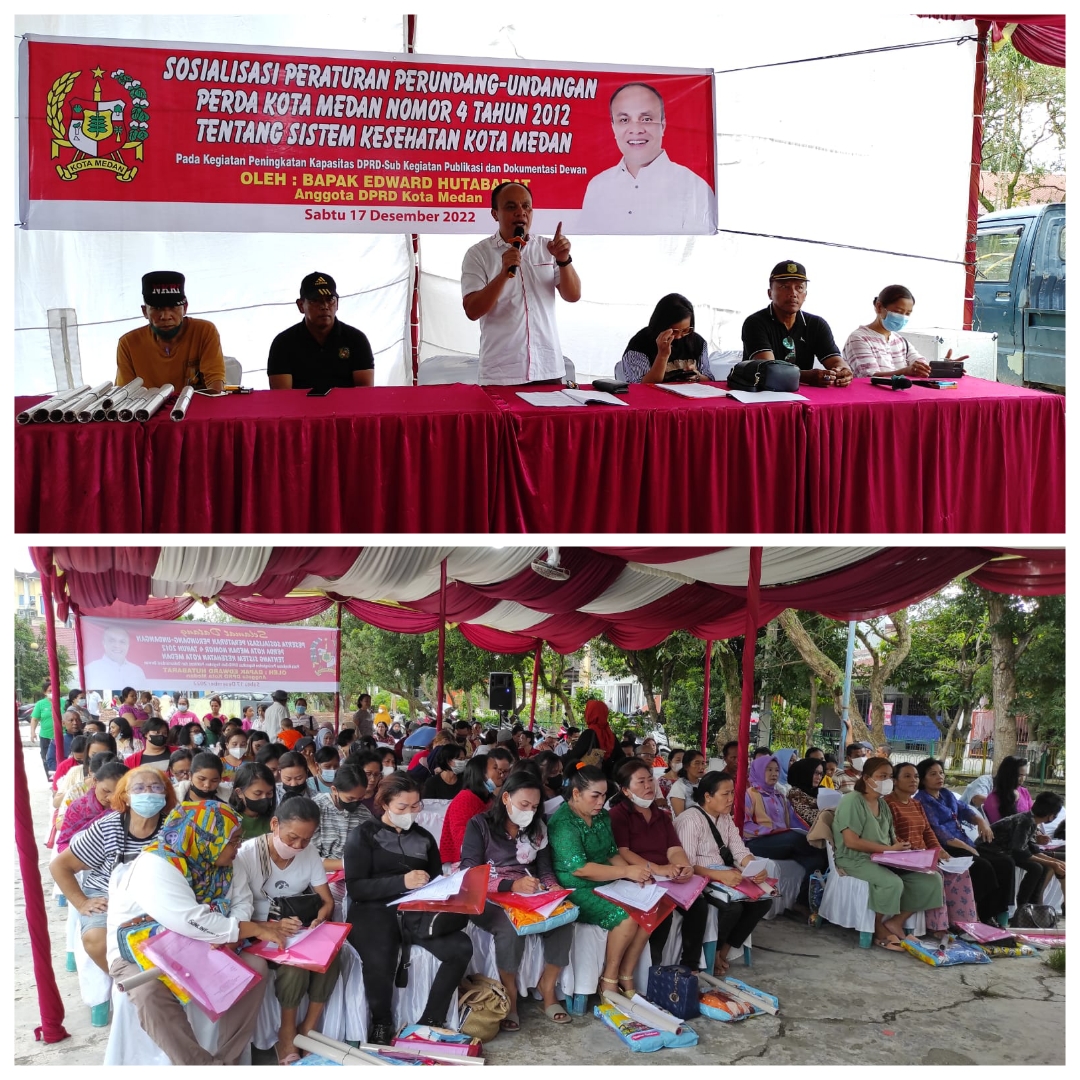 Pelaksanaan Sosperda Tentang Sistem Kesehatan di Sesi Pertama, Edward Hutabarat Katakan, Program UHC Hanya Berlaku di Kota Medan