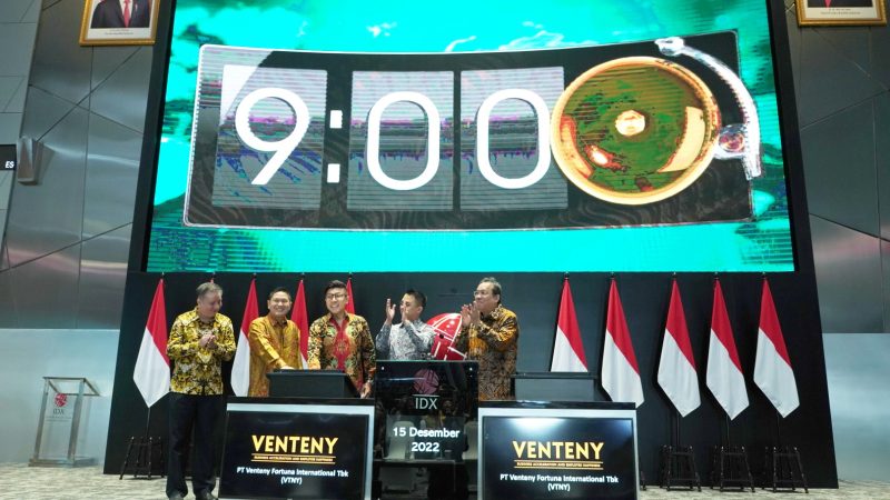Raih Oversubscribe 12.58 Kali, VENTENY Resmi Melantai di Bursa Efek Indonesia