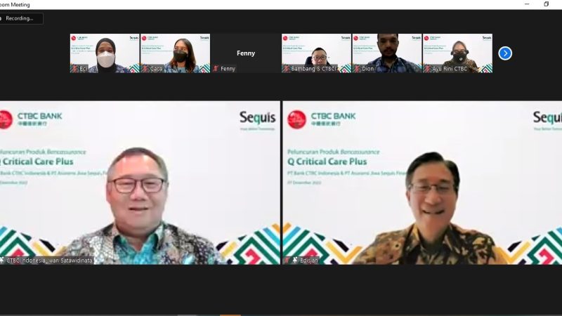 Sequis Financial Sediakan Asuransi Penyakit Kritis  Q Critical Care Plus   untuk Nasabah Bank CTBC Indonesia