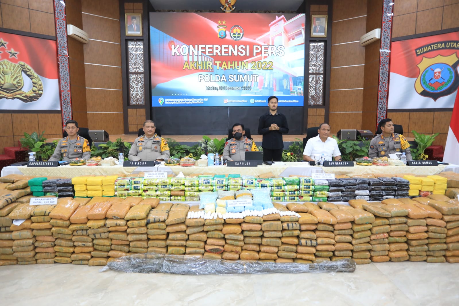 Kapolda Sumatera Utara Lakukan Release Akhir Tahun 2022